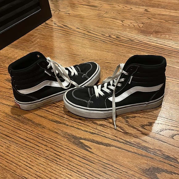 Black Vans High Tops, women’s size 9, - Picture 2 of 7